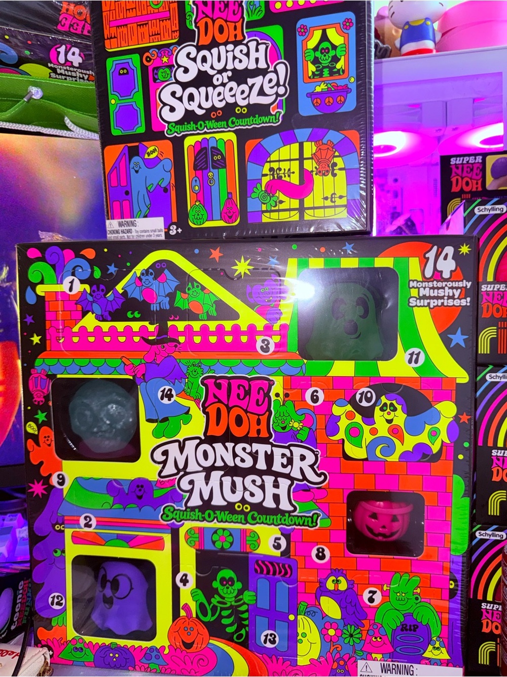 Monster Mush Kids Playset - Neon Green & Pink